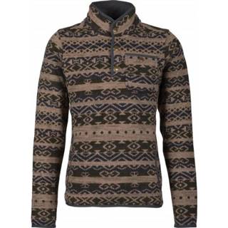 👉 Sherpa - Lumbini Pullover - Fleecetrui maat XXL, zwart/bruin/grijs