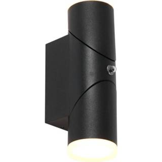 👉 Buitenlamp zwart Steinhauer Samar Incl. Led 2 Lichts Dag Nacht Sensor 8712746133233