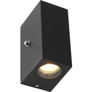 👉 Buitenlamp zwart Steinhauer Logan Vierkant Incl. Led Dag Nacht Sensor 8712746133226