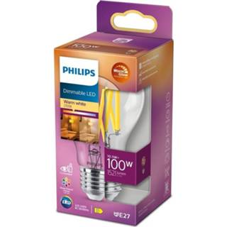 👉 Active Philips Lampen E27 (LED A60) 10,5W 1521Lm - Dim. WarmGlow PH 929003011501 8719514324077