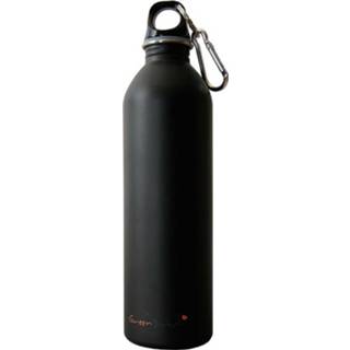 👉 Waterfles zwart RVS 600ml - Mat 6013950874885