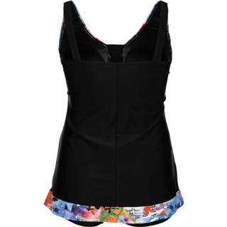 Tankini blauw vrouwen grafisch groen kunstvezels met kleurrijk dessin Maritim Blauw/Groen 4055707288141