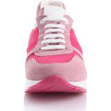 👉 Sneakers vrouwen multicolor mix van rundleer wit roze Sneaker in een vrouwelijke kleur Alba Moda Pink/Wit/Roze 4055705855239 4055705855222