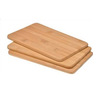👉 Bamboe snijplank houten Set Van 3x Snijplanken / Broodplanken 22 Cm - 8720147978414