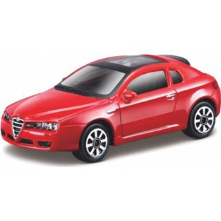 Modelauto rood Alfa Romeo Brera Schaal 1:43/10 X 4 Cm - Speelgoed Auto's 8719247507402