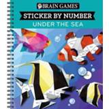 👉 Engels Brain Games - Sticker by Number: Under the Sea (28 Images to Sticker) 9781640301818