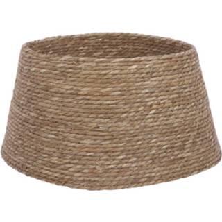 👉 Mand bruin mannen Voor De Kerstboom Rotan Look 50 X 26 Cm - Kerstboommand / Huls 8718861829150