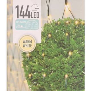 👉 Kerstverlichting wit kunststof Buxus lichtnet warm 120 x cm
