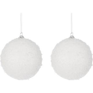 👉 Kerstboom 2x Sneeuwballen Voor In De 8 Cm - Kerstbal 8720276307376