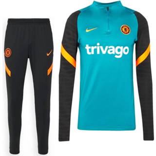 👉 Trainingspak blauw zwart trainingspakken Nike Chelsea Strike Drill 2021-2022