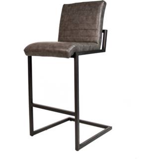 👉 Barkruk antraciet Dimehouse Industrieel Kuba - 78 Cm Zithoogte 8720239812107