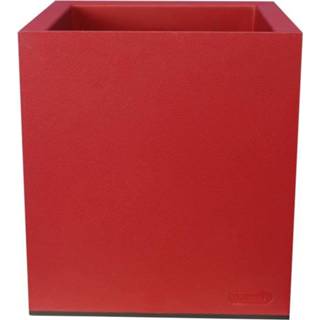 👉 Rood Riviera Granieten Vierkante Kuip - 30 X Cm 3580798231567