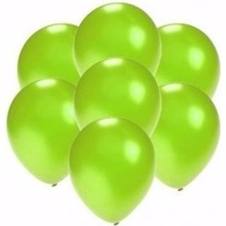 👉 50x Stuks Kleine Metallic Groene Party Ballonnen 13 Cm - Ballonnen