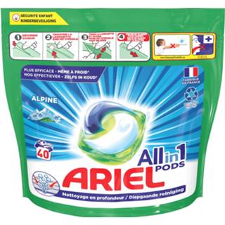 👉 Ariel All In 1 Pods Alpine 40 Stuks 8006540043844