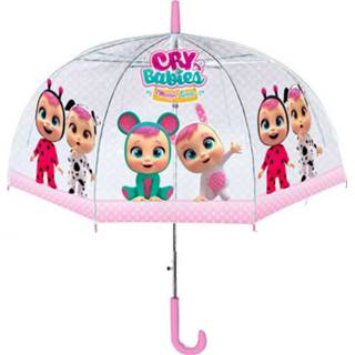 Paraplu wit roze polyester baby's Cry Babies Dreamy Junior 42 Cm Wit/roze 8054708157445