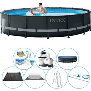 👉 Zwembad Intex Ultra Xtr Frame Rond 488x122 Cm - Pakket 8720574947427