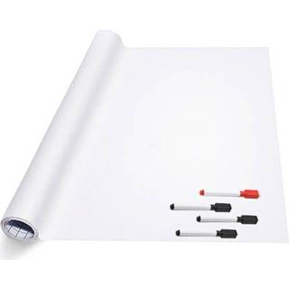 👉 Whiteboard XL Folie Zelfklevend Met 4 Stiften Wisser - 60 X 200 Cm 8720256300984