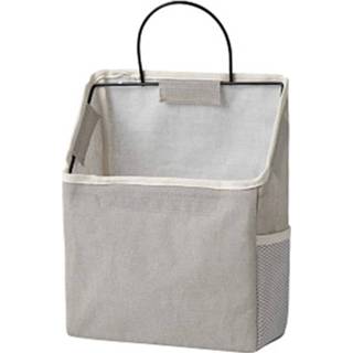 👉 Organizer grijs katoen Muur - 22 Cm X 38 8720618026019