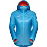 👉 Mammut - Women's Eigerjoch Light Insulated Hooded Jacket - Synthetisch jack maat XL, blauw/turkoois