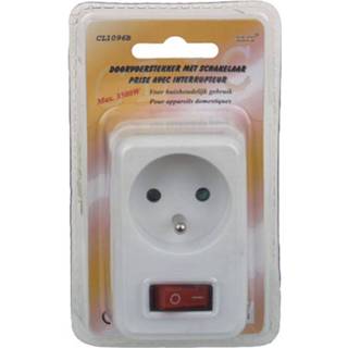 👉 Schakelaar Universeel Doorvoerstekker Met 1 X 16a 3500w Cl1096b 5404001052221