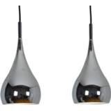 👉 Hang lamp chroom Elegante hanglamp Anja, 2-lichts
