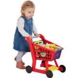 👉 Boodschappennetje kinderen Speelgoed winkelwagen met boodschappen 33 x 19 41 cm