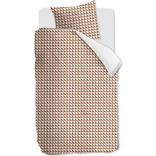 👉 Dekbedovertrek katoen Ambiante Faas - 1-persoons (140x200/220 Cm + 1 Sloop) Terra 8719931534561