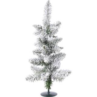 👉 Kerstboom groene Kunst Mini 60 Cm Met Sneeuw - Kunstkerstboom 8719538936515