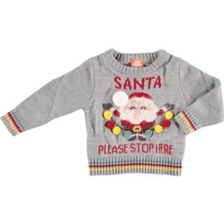 👉 Active baby's Foute kersttrui Santa Please Stop Here voor baby