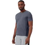 👉 On - Active-T - Sportshirt maat S, grijs/zwart/bruin