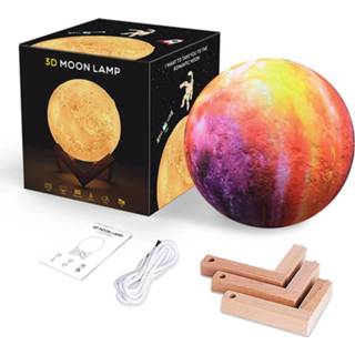 👉 Afstandsbediening Fedec 3d Maanlamp - Led 16 Effecten Met 15 Cm 8720168572615