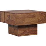 👉 Salontafel bruin houten Nancy's Rawlins - Massief Sheesham Bijzettafel Vierkant Handgemaakt 6019911946967