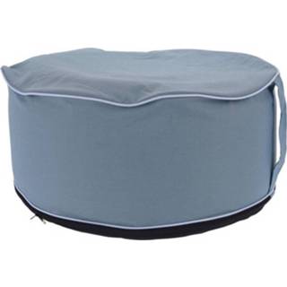 Poef blauw Opblaasbare - 56 X 25 Cm Voor Binnen & Buiten 8719325402391