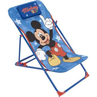 Disney Loungestoel Mickey Mouse polyester staal blauw Loungestoel blauw polyester staal Disney Mickey Mouse 66 X 61 Cm Polyester/staal 8430957130109