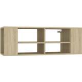 👉 Spaanplaat Vidaxl Tv-wandmeubel 102x35x35 Cm Sonoma Eikenkleurig 8720286541630