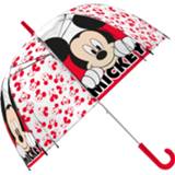👉 Kinderparaplu wit rood PVC kinderen Disney Mickey Mouse Junior 70 Cm Wit/rood 8435507853408