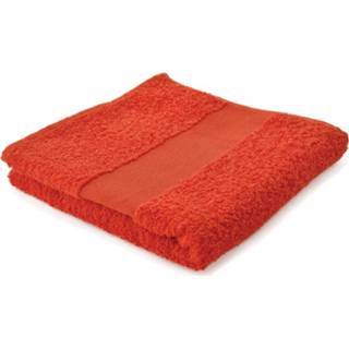 👉 Handdoek oranje katoen Sophie Muval 100 X 50 Cm 450 Gr/m2 8719495014097