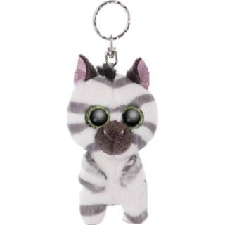 👉 Sleutelhanger wit grijs polyester mannen Nici Zebra Mankalita 9 Cm Wit/grijs 4012390469431