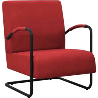 👉 Fauteuil wijnrood stof Vidaxl 8720286198346