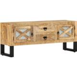 👉 Mannen Vidaxl Tv-meubel 110x30x45 Cm Ruw Mangohout 8720286504406