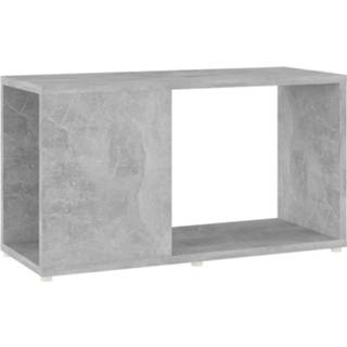 👉 Spaanplaat Vidaxl Tv-meubel 60x24x32 Cm Betongrijs 8720286650134