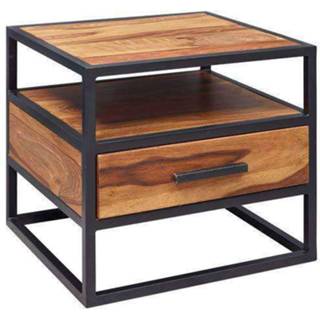 👉 Nachtkastje x Nancy's Industriële Nachtkast - Bijzettafel Luxe Retro Vintage Industrieel Met Opbergruimte 50 45 6013820748735