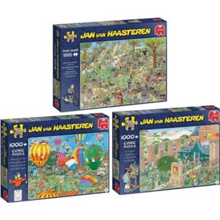 👉 Nijnte Jan Van Haasteren - Veldrijden & Nijntje Kunstmarkt Alle 1000 Stukjes 8720663062864