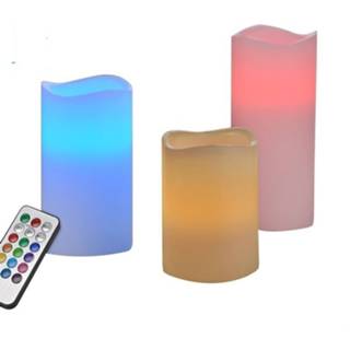 👉 Kaars Haushalt 55038 - Kaarsen- Vlamloos Led Set Van 3 4034127550380