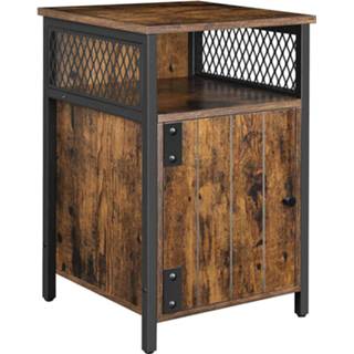 👉 Nachtkastje Nancy's Reno - Bijzettafel Industrieel 40 X 60 Cm 6019940962907