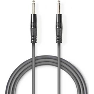 👉 Grijs Nedis Mono-audiokabel - Donkergrijs 5.00 M 5412810296095