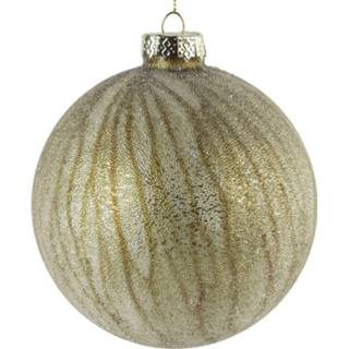 👉 Kerstbal glas goud Countryfield Milly 12 Cm 8718317846090