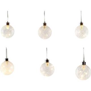 👉 Kerstbal glas parelmoer Peha Kerstballen Verlicht Led 8 Cm 8712953020791