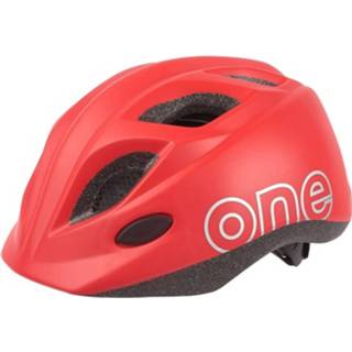 👉 Helm rood s kinderen Kinder 52-56cm Bobike One Plus Mat 5604415093517