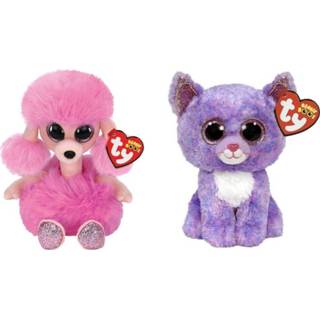 👉 Knuffel Ty - Beanie Boo's Camilla Poodle & Cassidy Cat 8720679616457